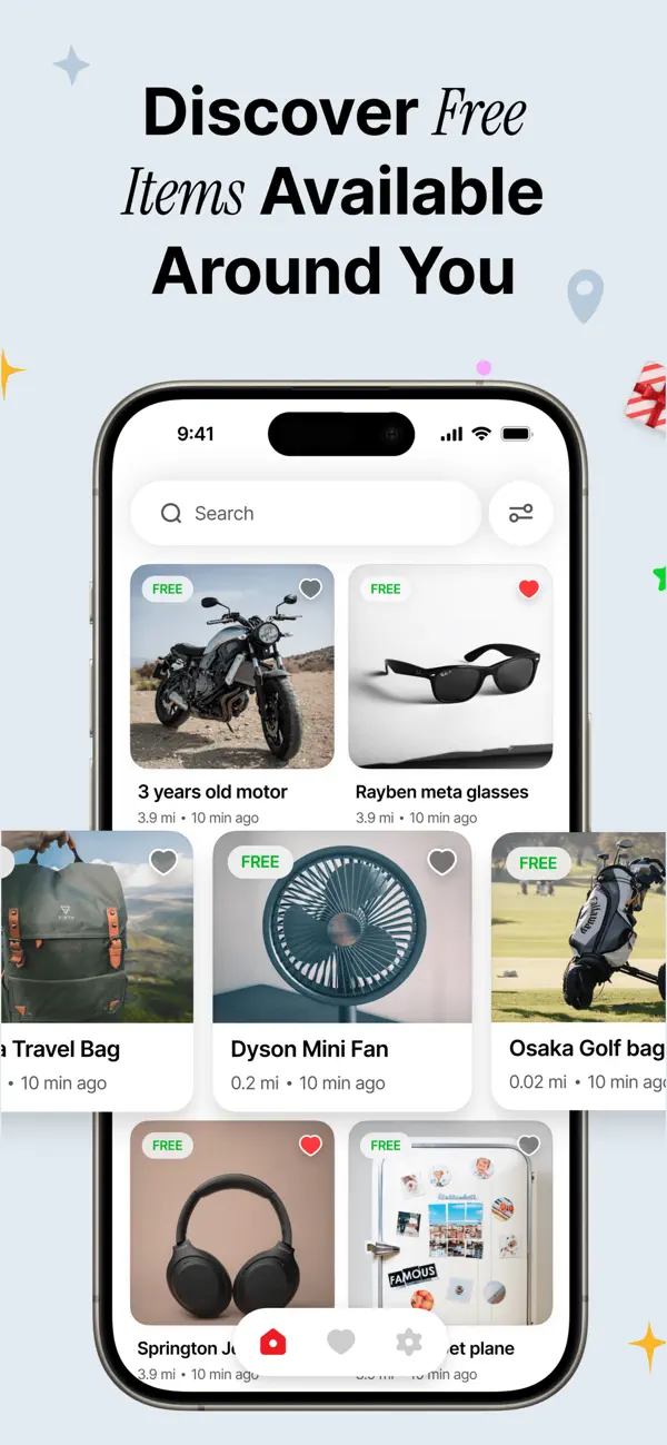 Discover free items available around you
